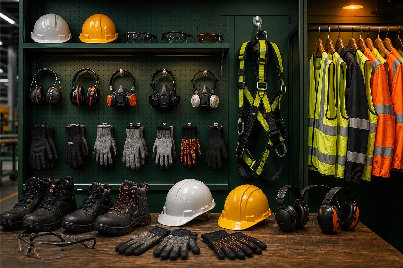 Equipo de seguridad industrial y EPP